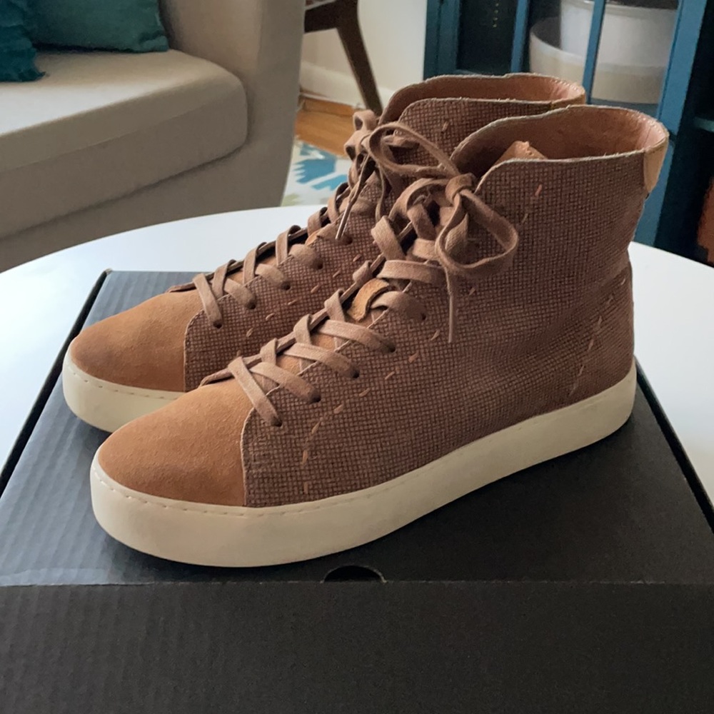 Frye Leather “Lena” High Tops - Worn Only Once!